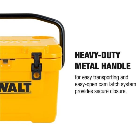 DEWALT 10 Qt Roto Molded Lunch Box Cooler, Heavy Duty Ice Chest for Camping - Picture 2 of 6